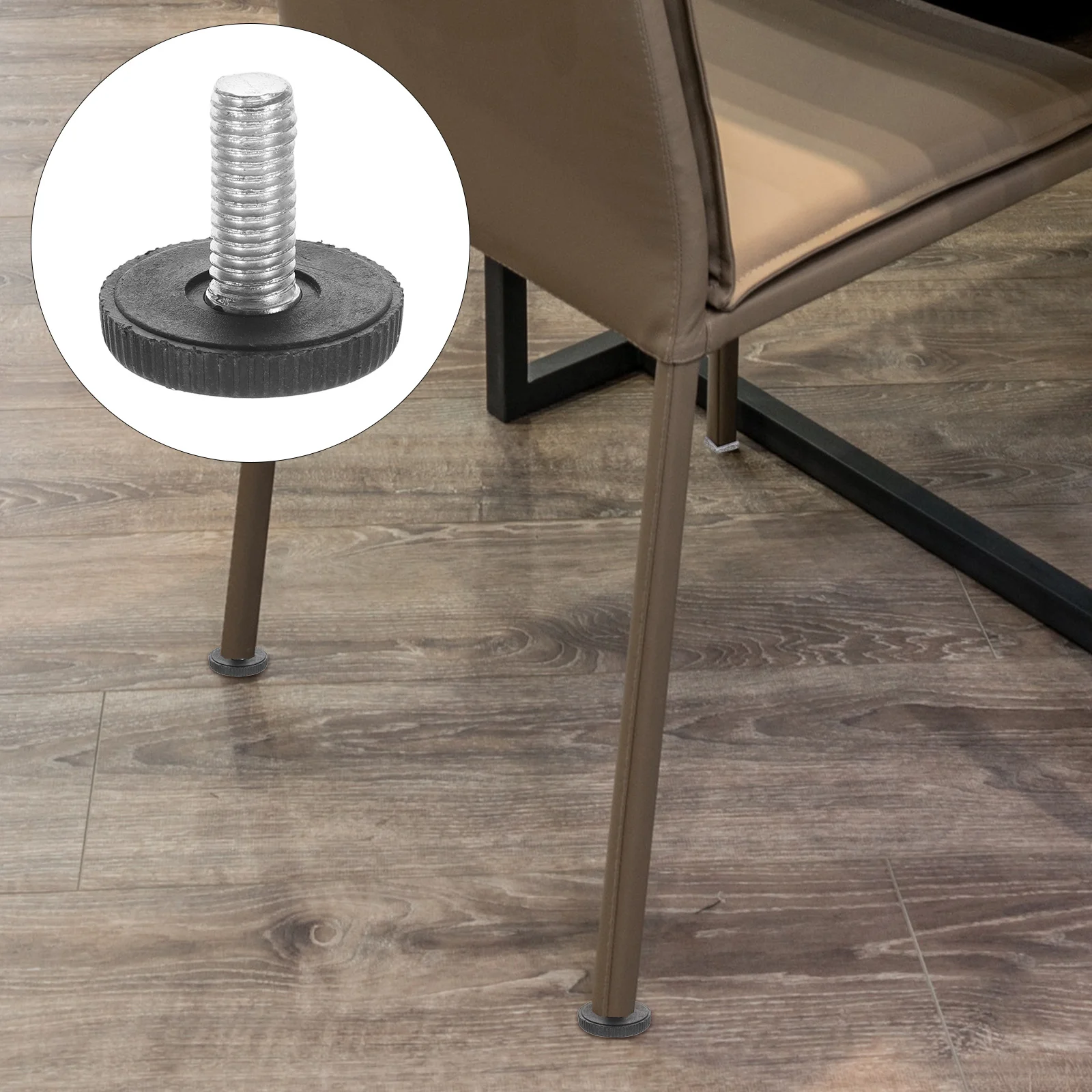 

24Pcs Threaded Adjustable Furniture Levelers Glide Feet Screw Table Chair Cabinet Desk Furniture Legs Leveling for Table