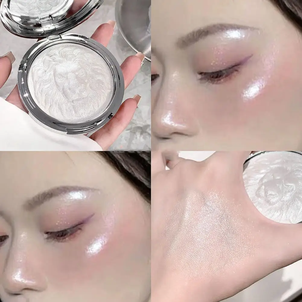 Polvere lucida lucida Glitter Evidenzia tavolozza contorno Shimmer Diamond Glow Evidenziatore Trucco contorno lucente naturale