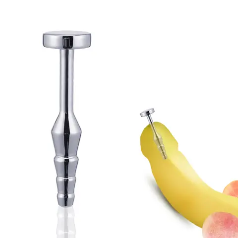 BDSM Stainless Steel Urethral Plug Sounding Rod - Male Penis Urethra Insert Metal Toy for Adult Men, Medical Grade Dilator