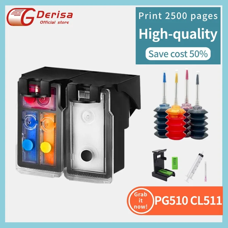 PG 510 CL 511 Replacement pg510 cl511 Ink Cartridge for Canon Pixma IP2700 IP2702 mp250 mp280 IP2700 MP240 MP270 MP480 MX320