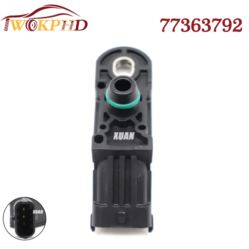 Датчик абсолютного давления в коллекторе 1 бар, НОВЫЙ для ALFA ROMEO FIAT DOBLO GRANDE PUNTO IDEA LINEA PALIO SIENA LANCIA 77363792