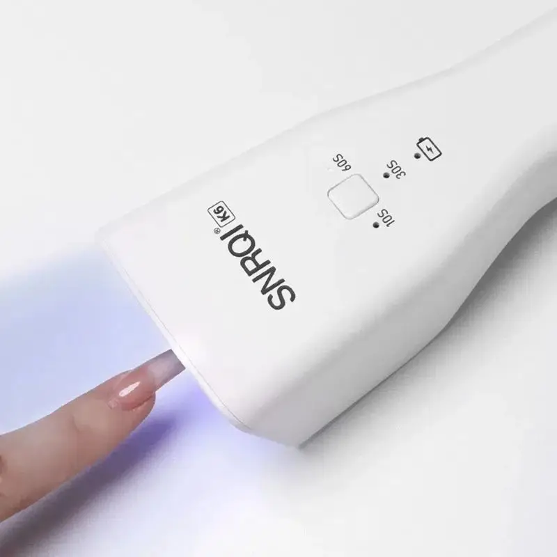 ชาร์จมือถือ 8 LED High Power โคมไฟเล็บอินฟราเรดเหนี่ยวนําแบบพกพาเจลเครื่องเป่าผมสําหรับเล็บ Art