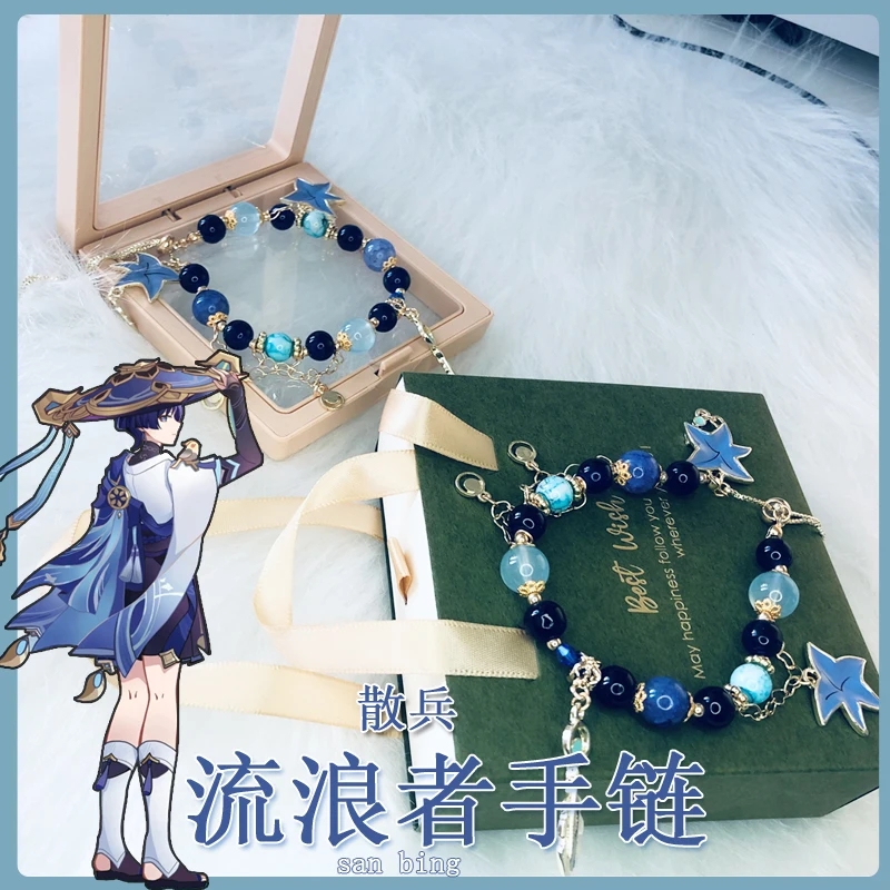 Anime Genshin Impact Wanderer Balladeer Theme Cosplay Hand Chain Bracelet Fashion Hand Rope Props Accessories Birthday Gift