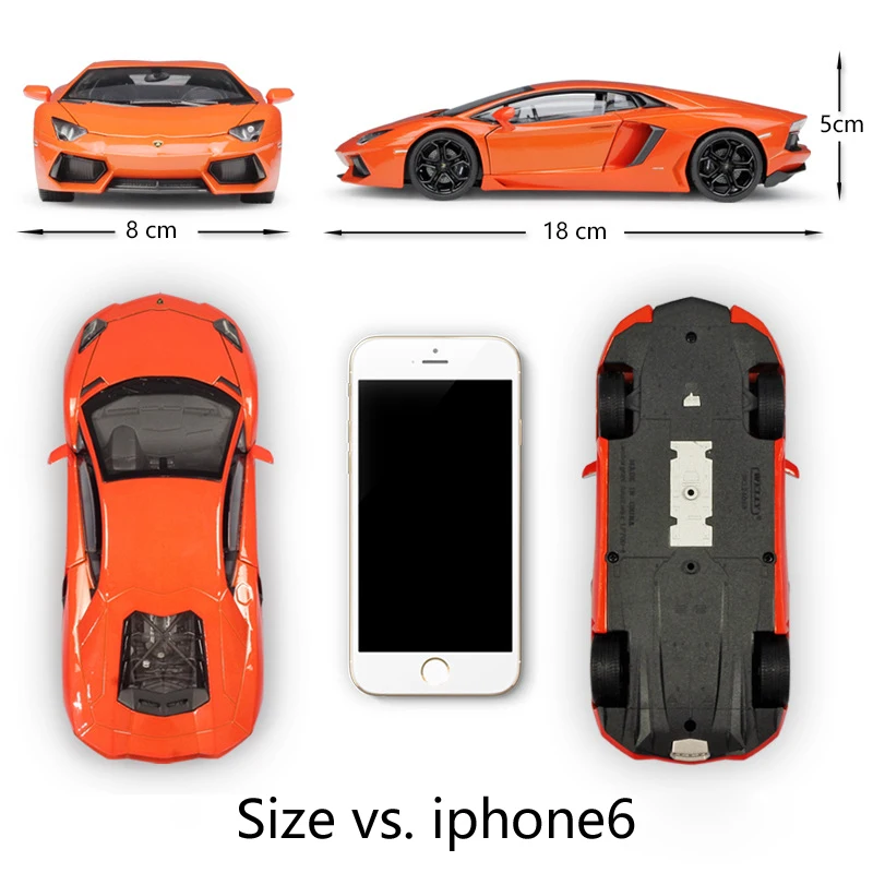 WELLY Diecast 1:24 Model Car Lamborghini Aventador LP700-4 Race Car Sports Car Metal Alloy Toy Car For Children Gift Collection