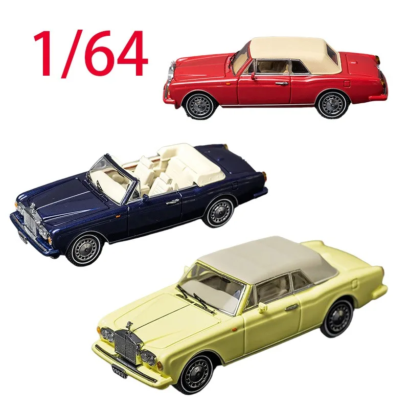 

GFCC Diecast 1/64 Scale Rolls Royce Alloy Car Model Rolls Royce Corniche Play Vehicles Toys for Boys Original Box Collection