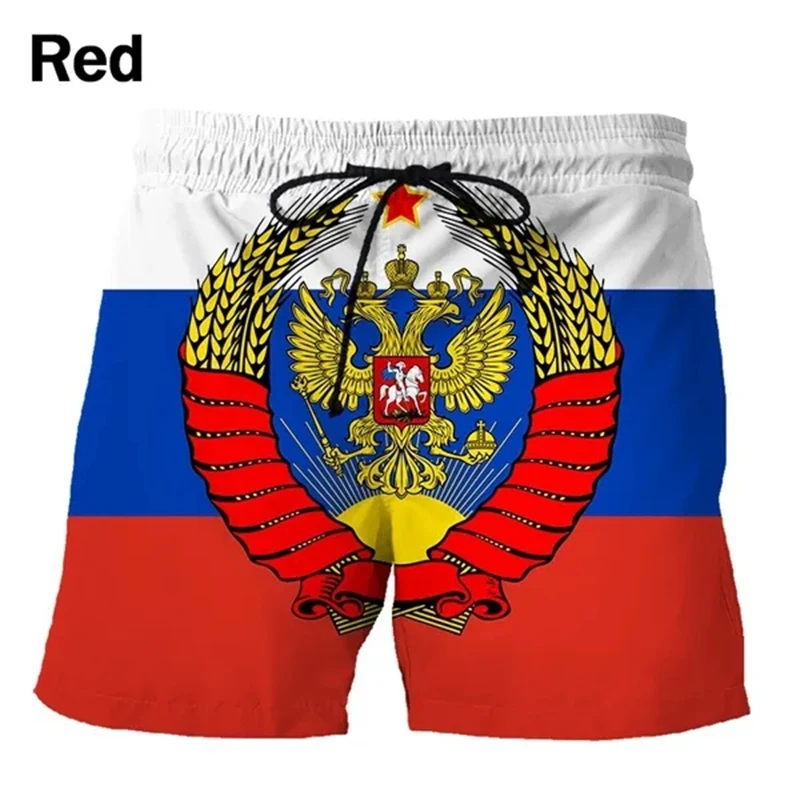 National Russia Flag 3D Printed Beach Shorts Pants Men\'s Women Kids Summer Beach Shorts Homme Swimming Trunks Cool Ice Shorts