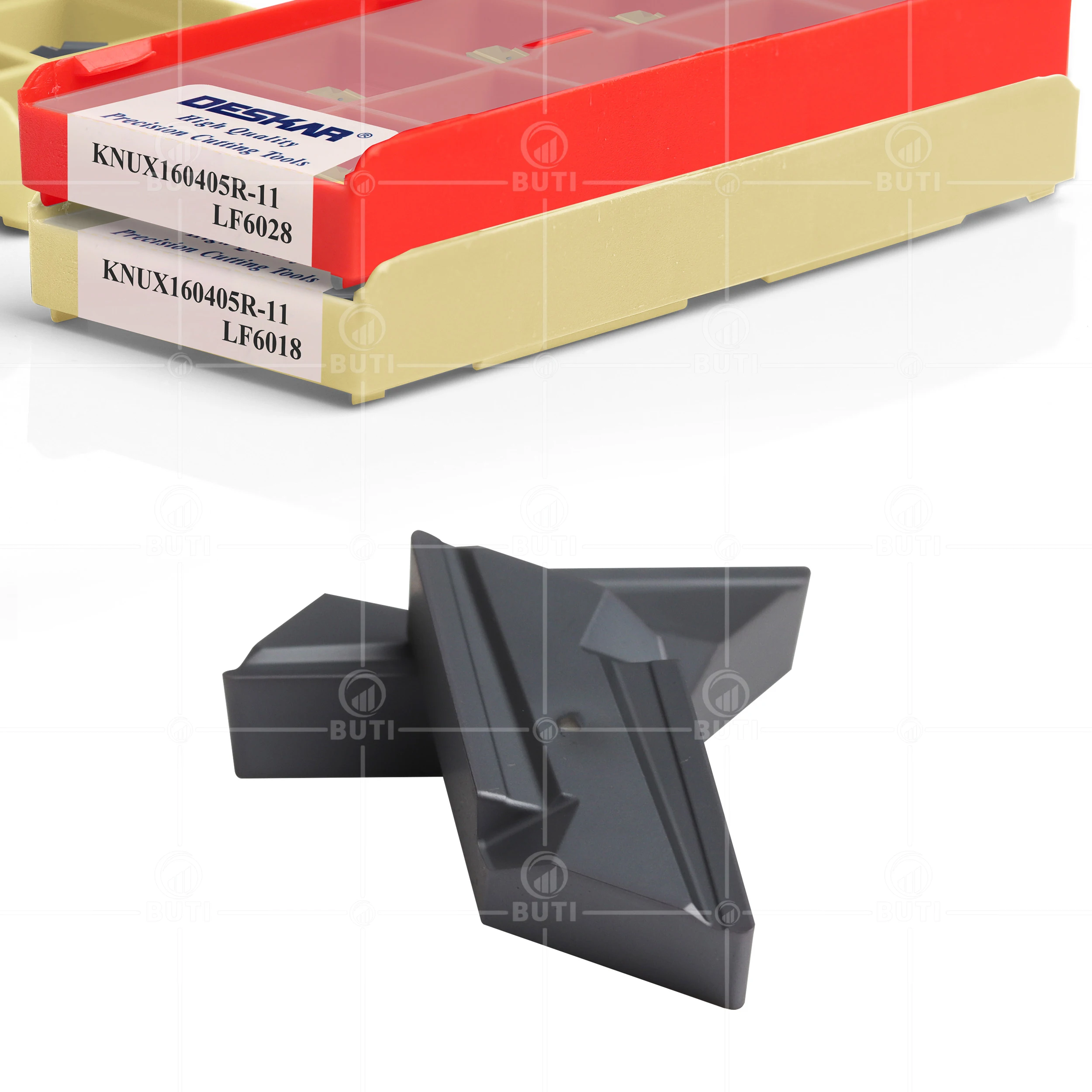 Imagem -03 - Deskar-cnc Torno Cortador Ferramentas Fresagem Carbide Inserts Ferramentas Peças para Aço Inoxidável Knux160405r11 Lf6018 Lf6028 100 Original