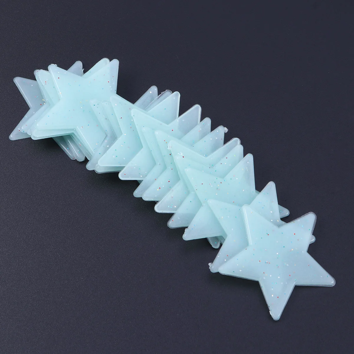 

100Pcs Luminous 3D Star Wall Stickers Plastic Glow Stars for Bedroom Living Room Christmas Birthday Theme Decor