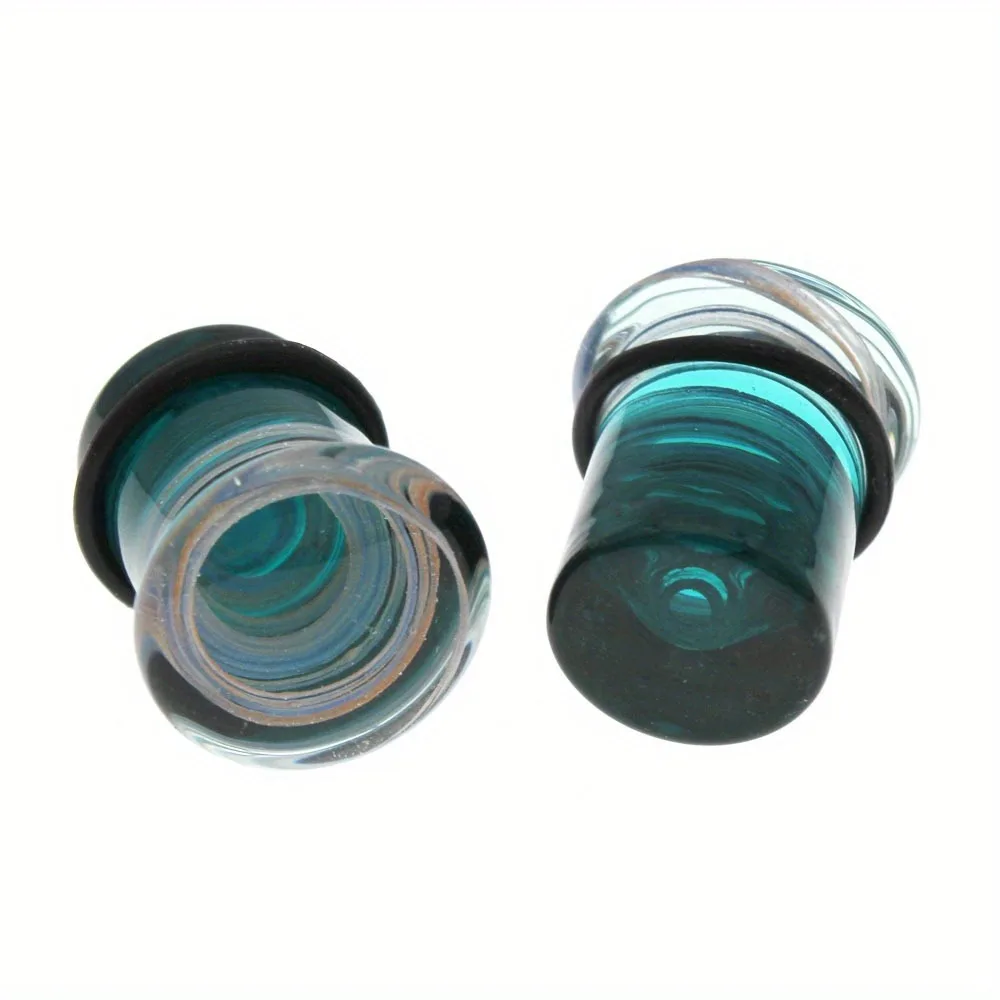 1 Pair Glass Ear Piercing Plugs Gauges More Style Ear Expanders Earring Tunnels Stretcher Body Jewelry Piercing 6-25mm