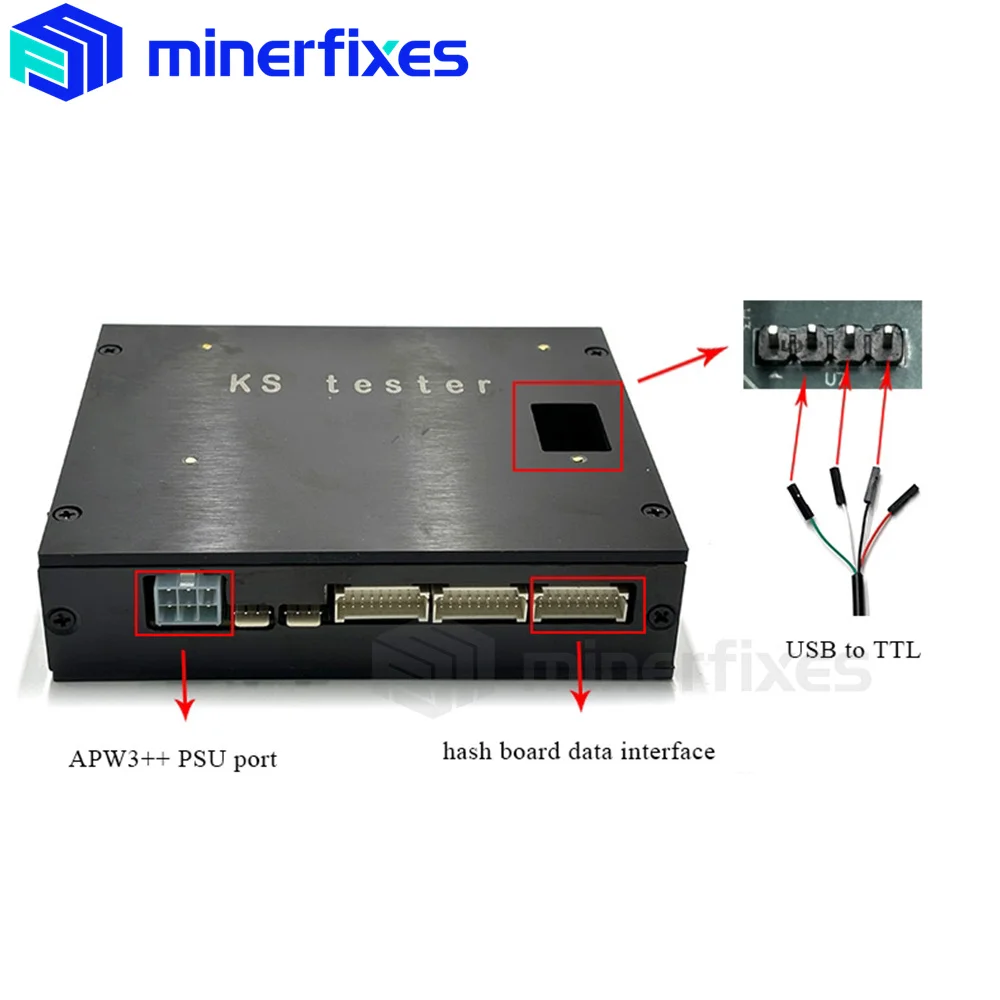 KS universal hash board tester for Iceriver miner Used to detect and troubleshoot KAS miner KS5ML KS3LM KS2 KS1 KS0 hash boards