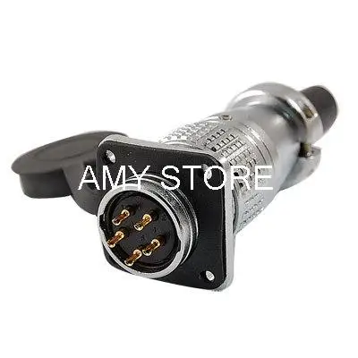 PLS20-5 5 Pins AC 250V 10A Aviation Circular Connector Adapter