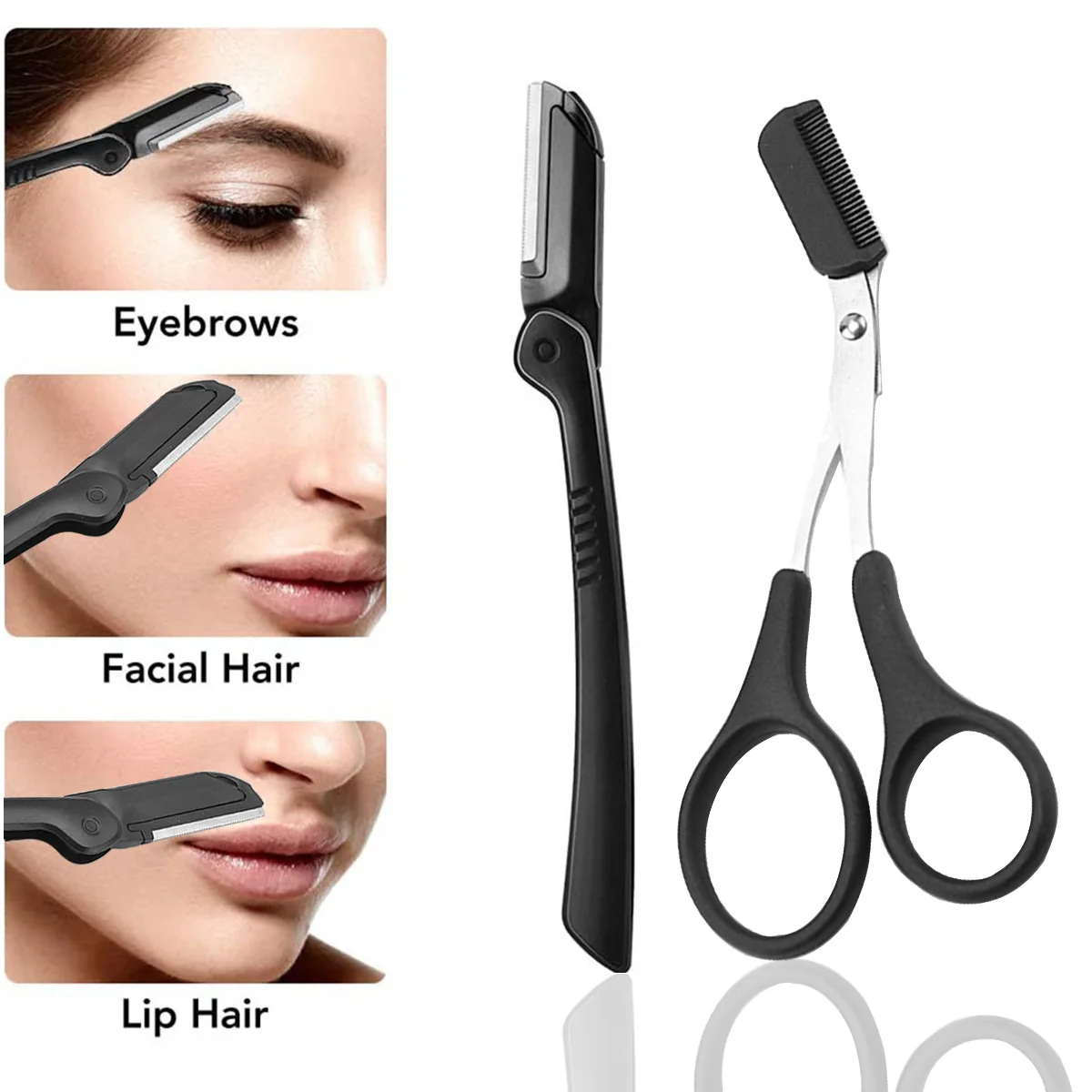 1/5 قطعة مجموعة الحلاقة الحاجب متعددة الأغراض شفرات الحلاقة الوجه للنساء والرجال أداة Dermaplaning سهلة الاستخدام القاطع شفرات الحلاقة ماكياج ل