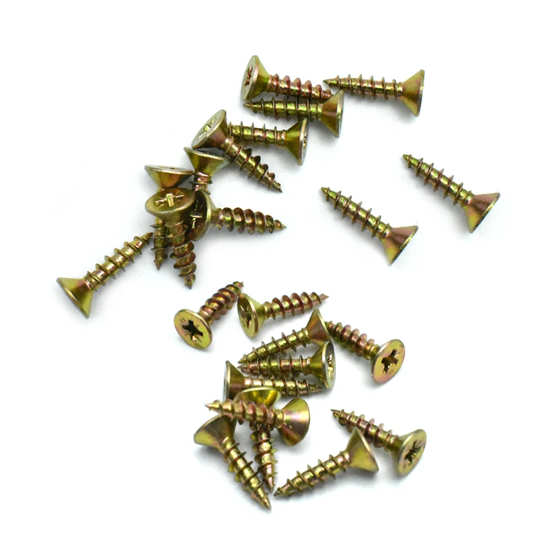 Wood Self-tapping Screw M3.5 M4 M5 Self Tapping Screws for Woodworking Phillips Countersunk Head Color Zinc Carbon Steel Box Kit