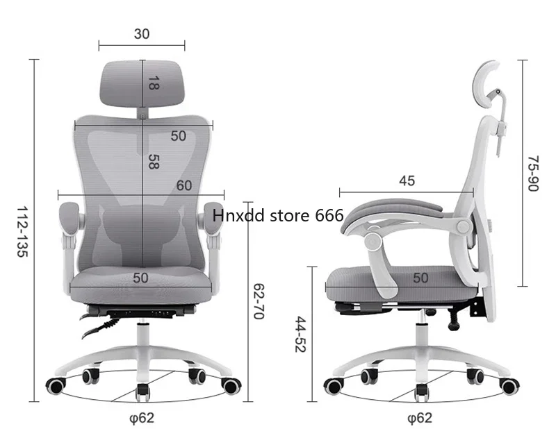 

Reclinable Dormitory Office Chairs Gaming Comfortable Sedentary Computer Ergonomic Office Chairs silla gamer Work furniture WKOC