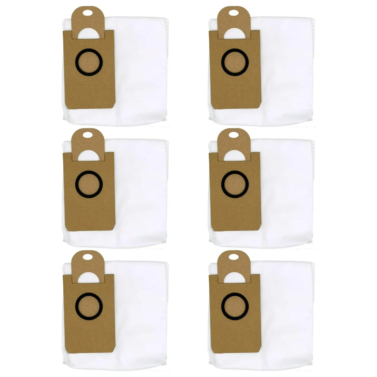 

FNJK-For IHOME Nova S1 Pro Robotic Vacuum Cleaner Dust Bag Replacement Parts Sweeping Accessories Trash Dust Bags 6PCS