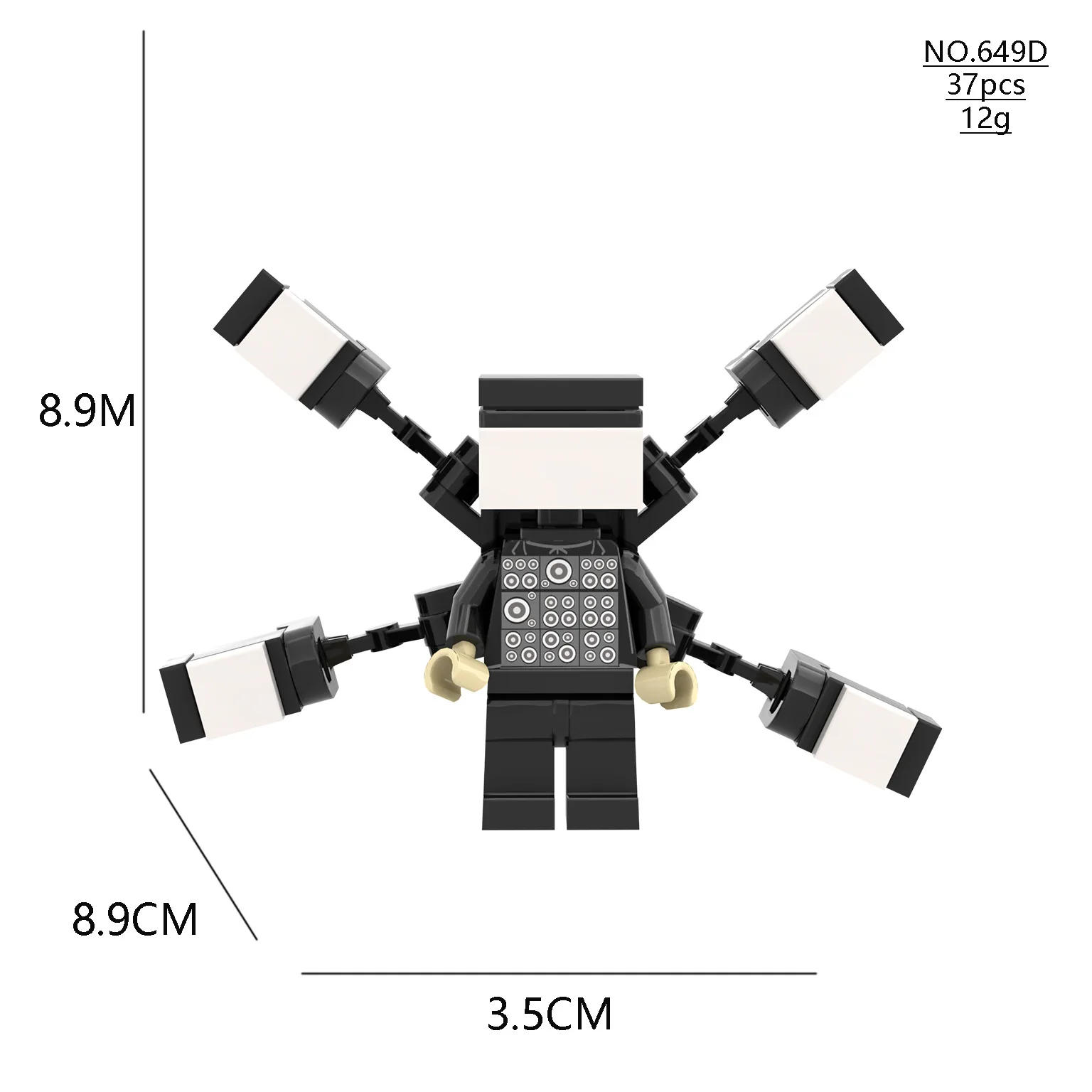 Hot Skibidi Toilet Blocks Set Toy Brick Skibidi Toilet Building Blocks Toy Set Skibidi Toilet Speakerman Cameraman Tv Man Toy