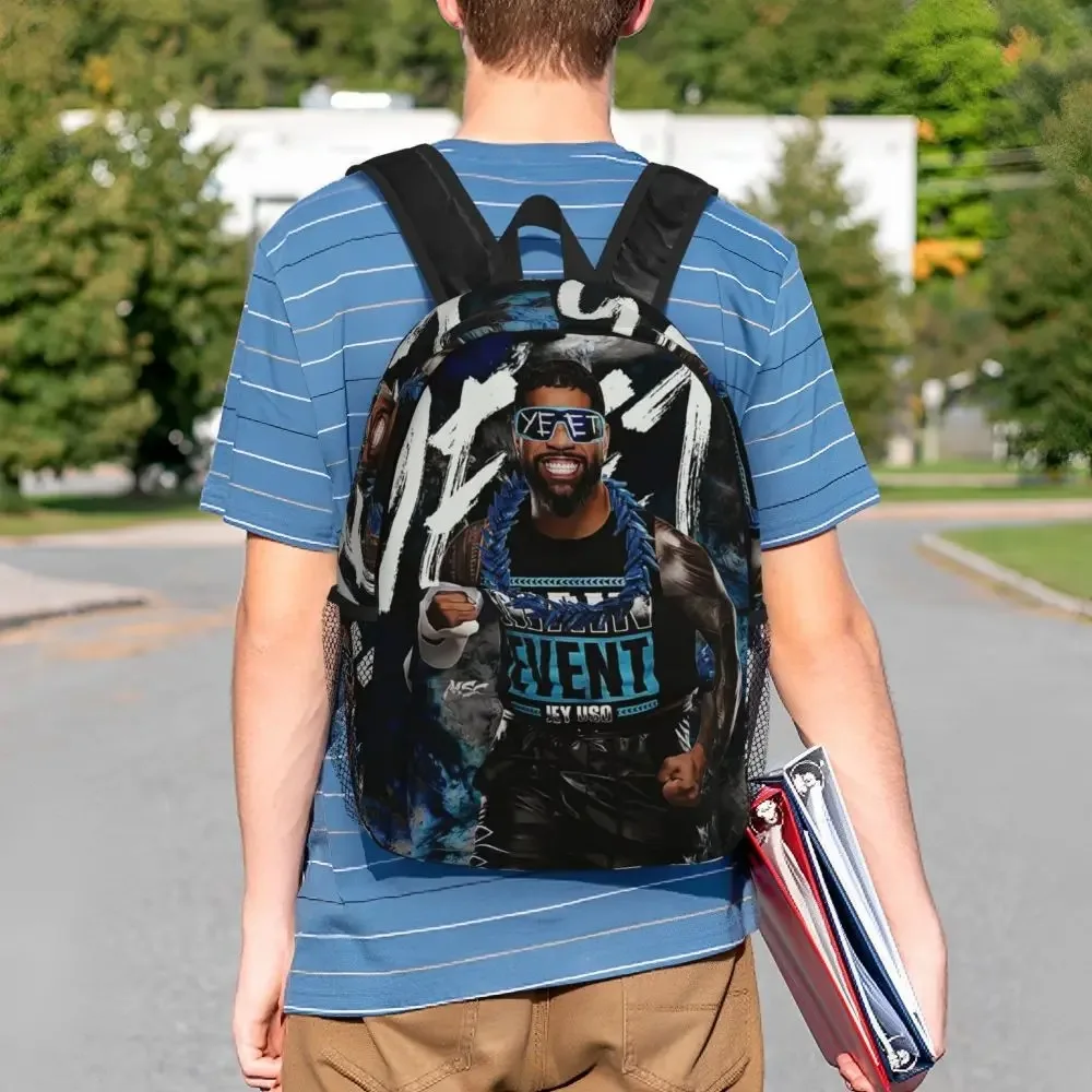 

Jey Uso Yeet Backpack Logo Backpack Fashion Shopping Bag Vintage Bags Personalized School Backpack for Students