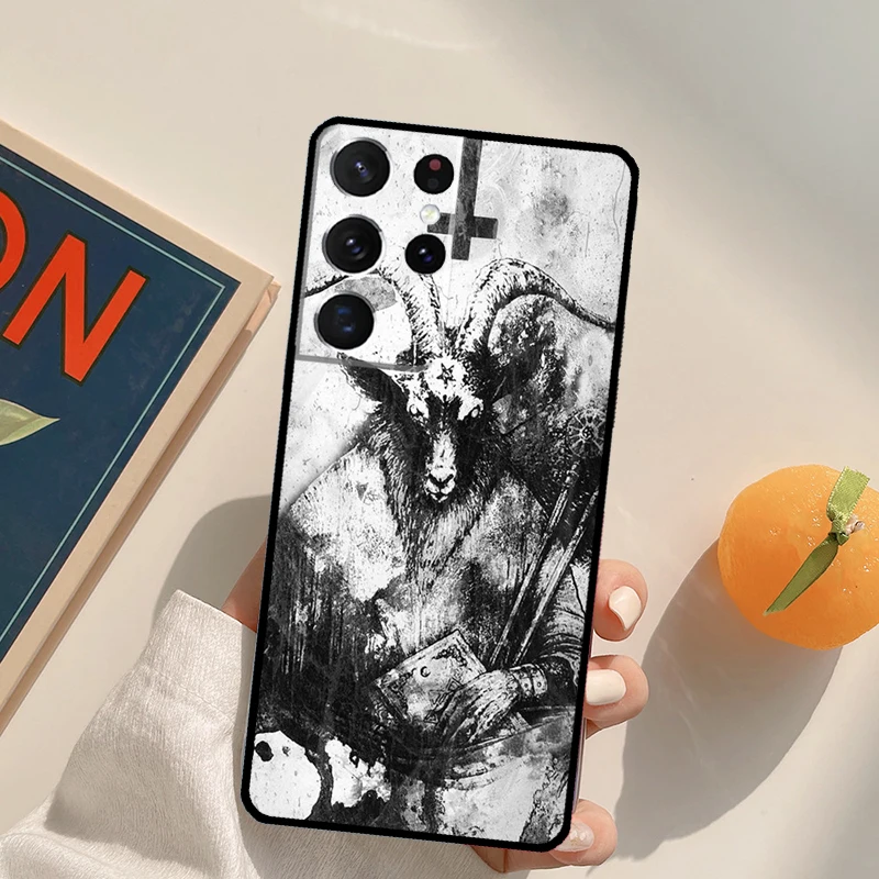 Custodia per telefono Devil Satan per Samsung Galaxy S24 S25 Ultra S20 S21 S22 S23 Plus S9 S10 S24 FE Cover posteriore