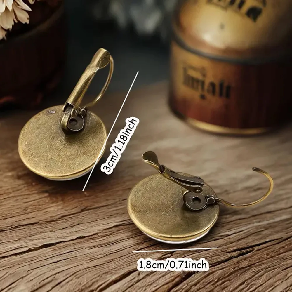 حار بيع البوب الثعلب القط الدجاج مجوهرات قبة سبائك الزجاج أقراط لطيف الحيوان نمط رائعة الأزياء هدية