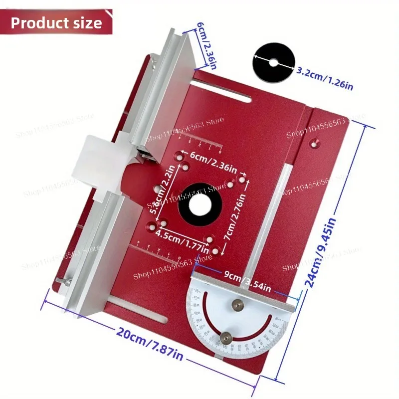 New C8-4mm woodworking aluminum alloy flip panel, trimmer gong machine panel, woodworking table, slotted flip panel