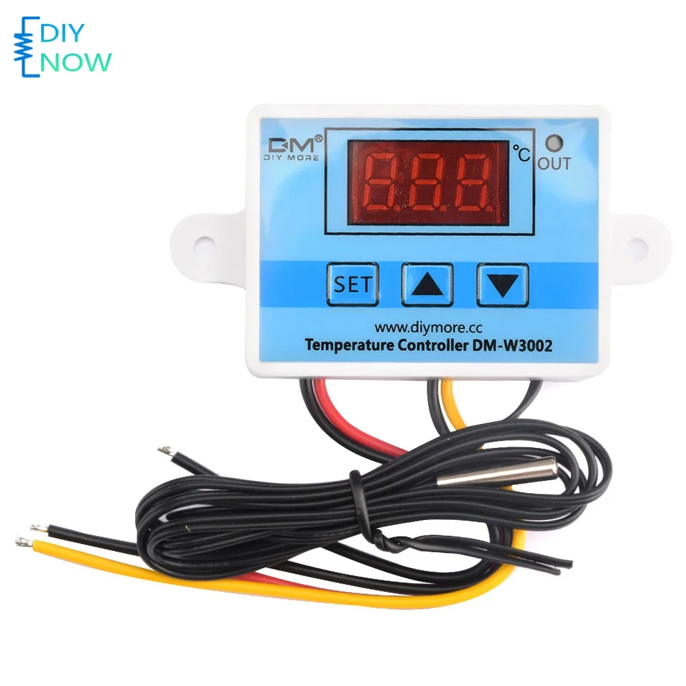 DM-W3002 Digital LED  Digital Temperature Controller Thermostat Thermoregulator Sensor Meter Fridge Water Heating Cooling