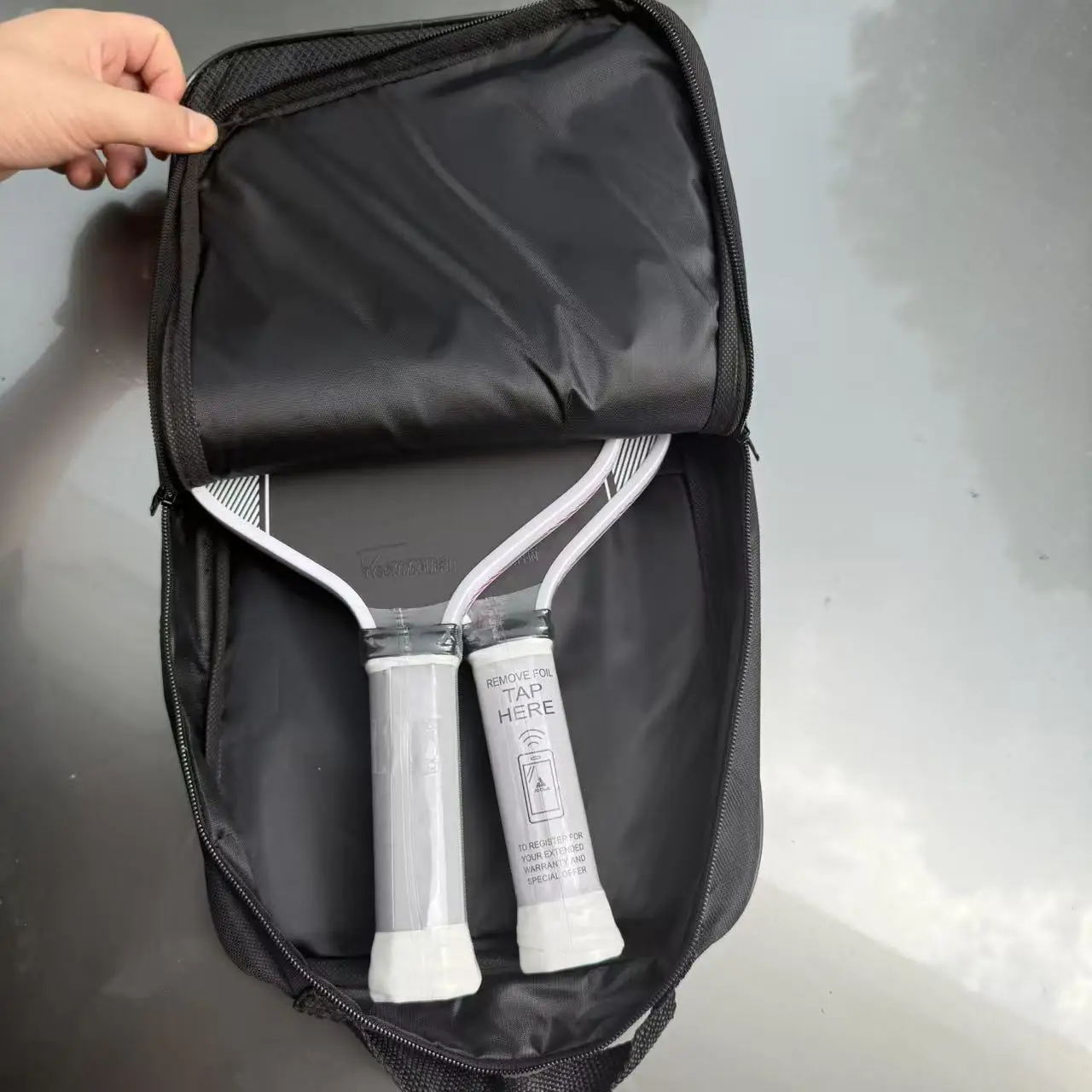 Joola escolher capa de raquete profissional esportes picareta anti colisão com zíper preto alta elasticidade simples capa protetora 2pk