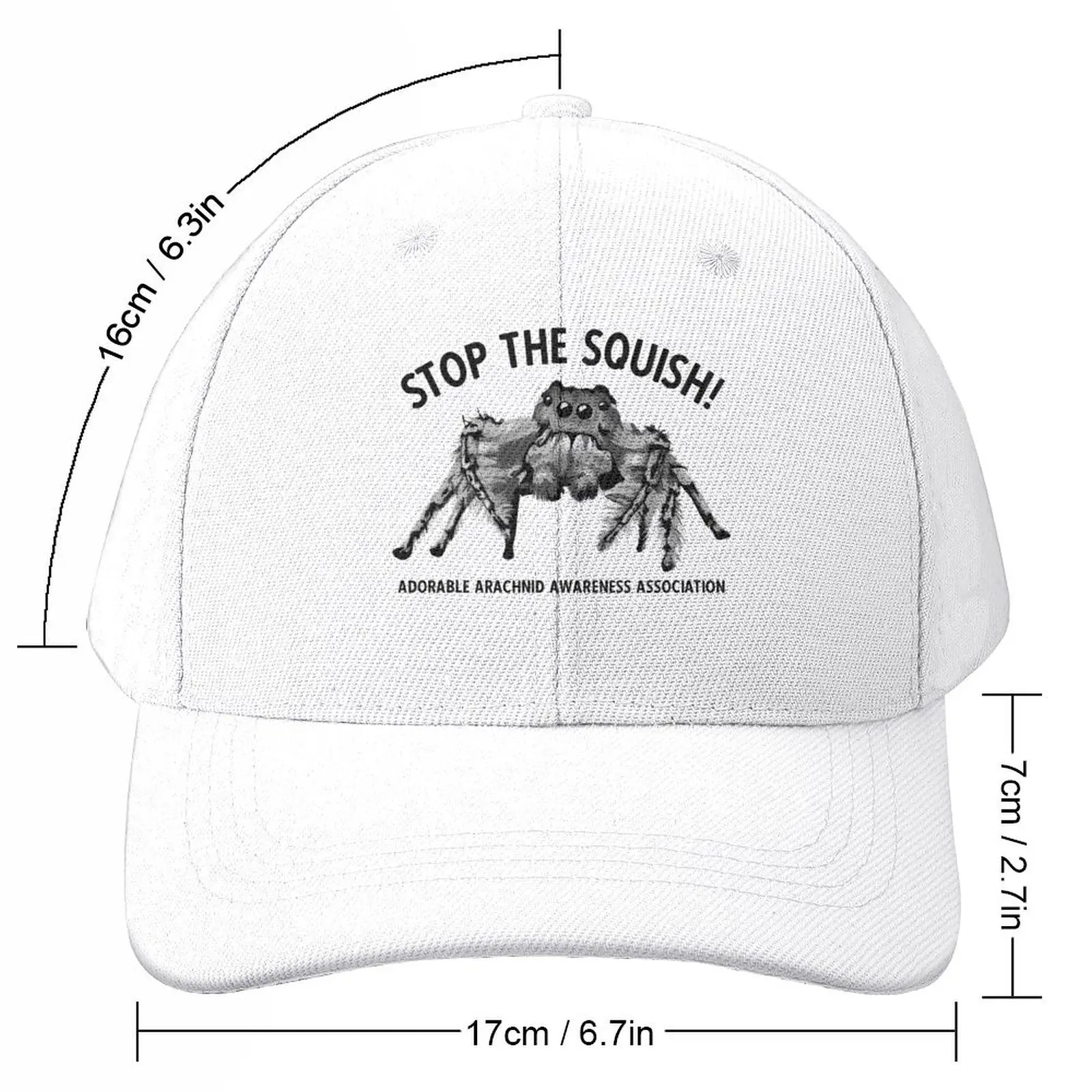 Stop The Squish Spider Baseball Cap Thermal Visor Hat Beach Hat Man Luxury Caps Male Women's