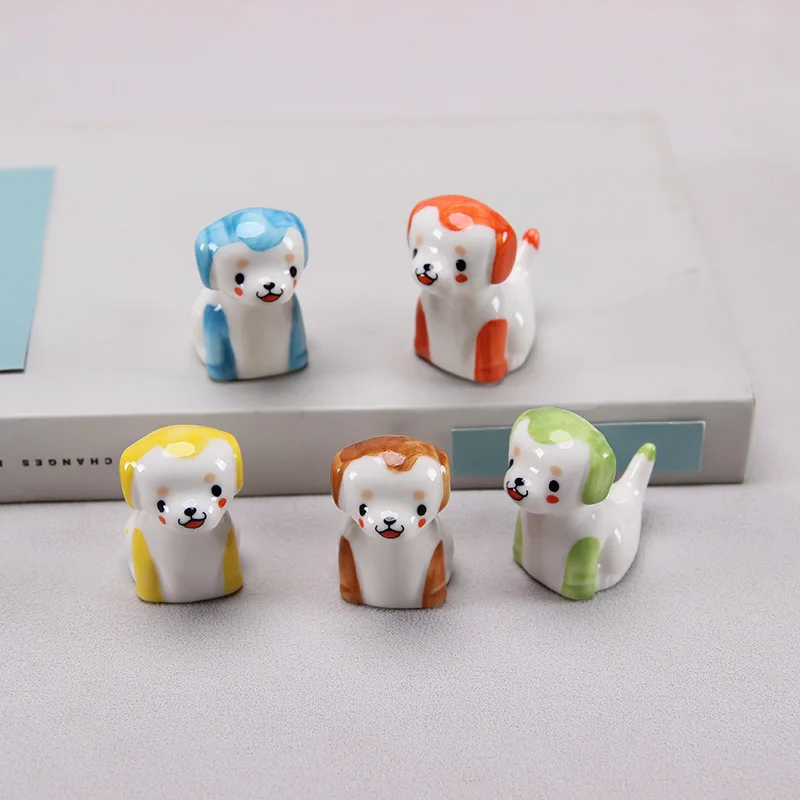Japanese Style Ceramic Chopstick Holder Spoon Fork Cute Dog Tableware Restaurant Spoon Household Kitchen Table Decor 2025 New
