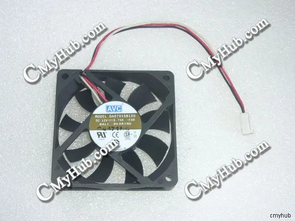 For AVC DA07015B12U FAR DC12V 0.70A 7015 7CM 70MM 70X70X15MM 3pin Cooling Fan DA07015B12U-FAR DA07015B12U FAR