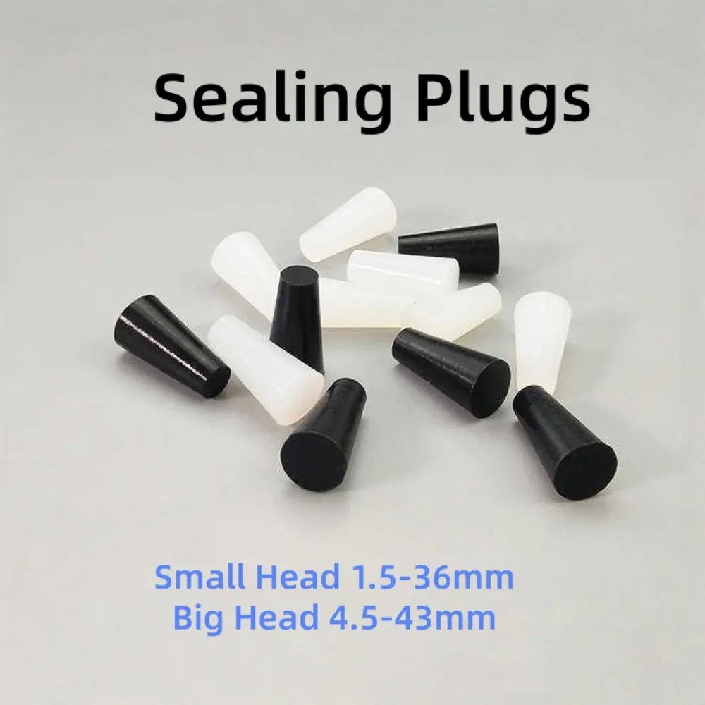 Durable Silicone Conical Stoppers Heat Resistant Tapered Rubber Plugs for High Temp Applications, Electroplating & Paint Masking