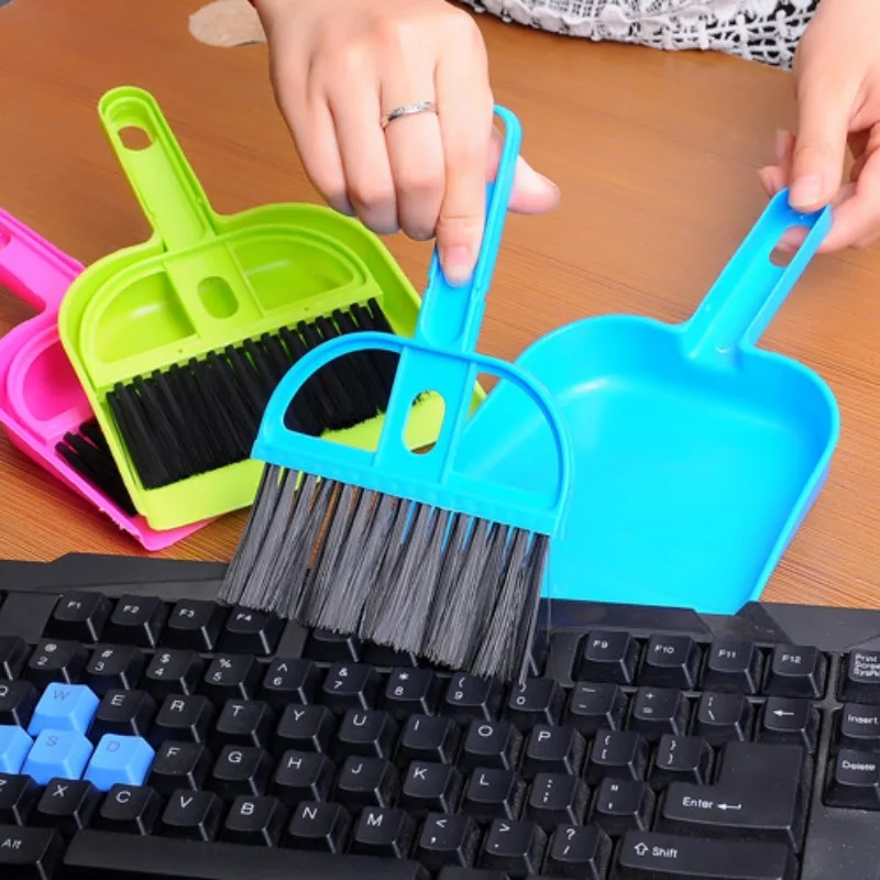 Mini Desktop Sweep Cleaning Brush Small Broom Dustpan Set Shovel Garbage and Sweep the Ingenious Combination Daily Gadgets