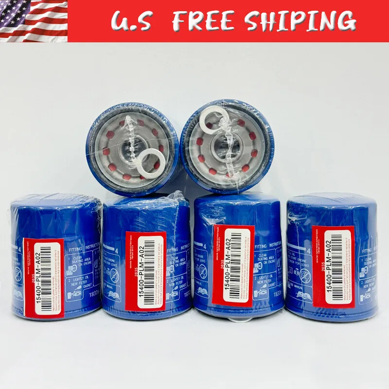 

6PK для HONDA ОРИГИНАЛЬНЫЙ OEM масляный фильтр с шайбами 15400-PLM-A02 НОВЫЙ ЗАПЕЧАТАННЫЙ