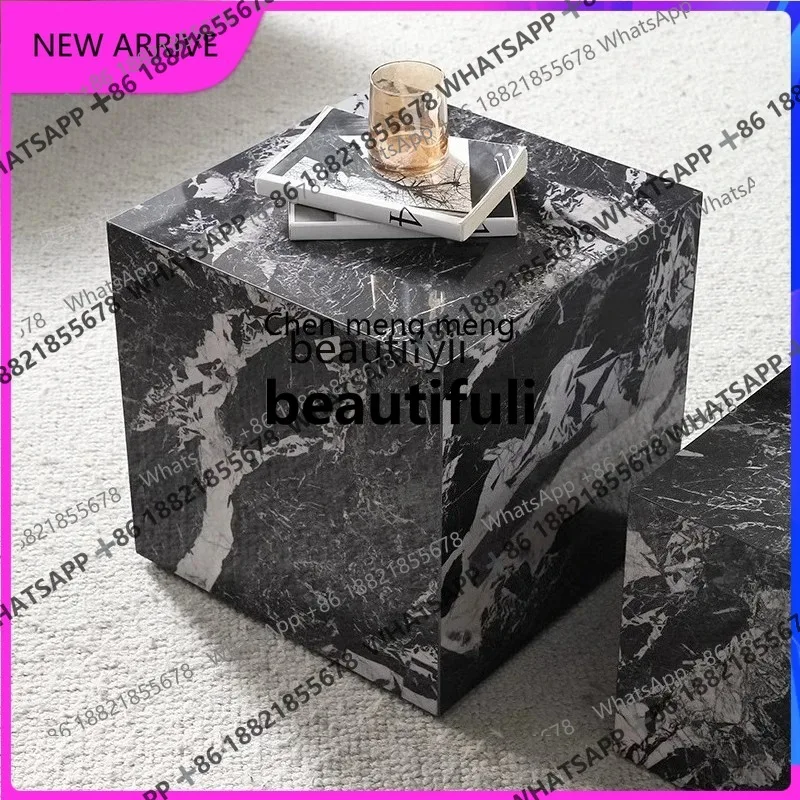 

X Light роскошный журнальный столик из каменной плиты, современная простая высококачественная гостиная от пола до потолка, квадратный журнальный столик H