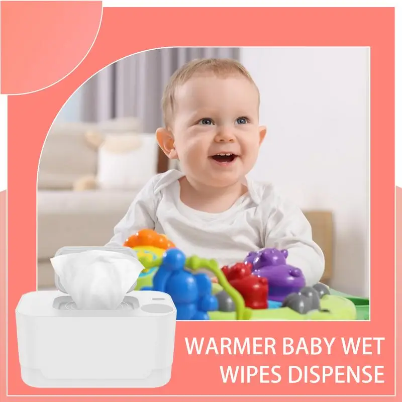 Baby Wipe Warmer Even Heating Baby Wipes Warmer Dispenser For Home Use Portable Space-Saving Diaper Heater Holder Case For