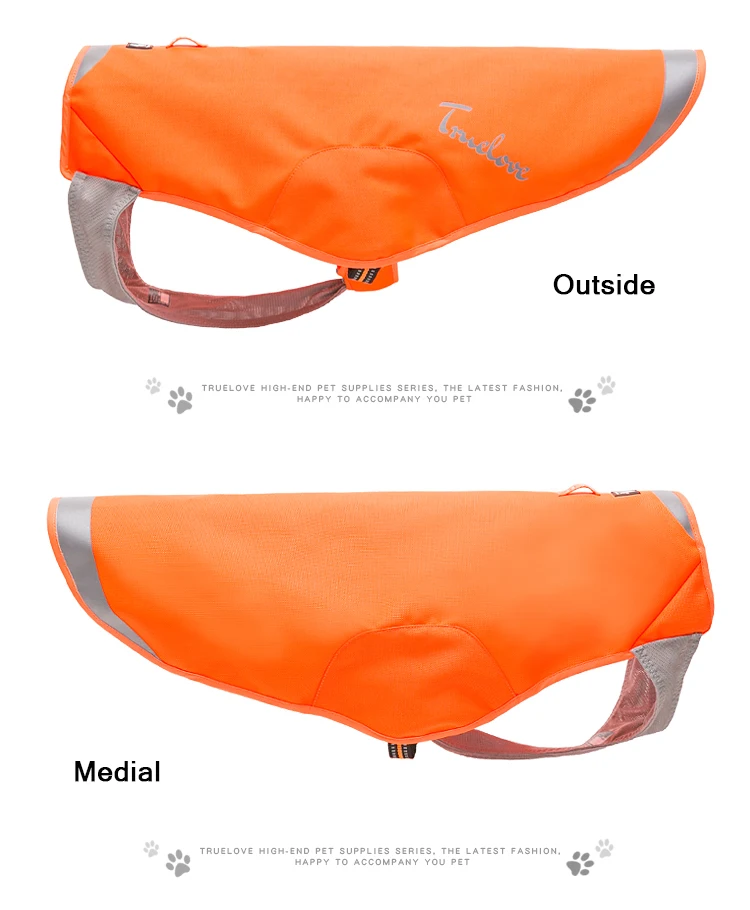 Truelove Pet Dog Clothes Reflective Waterproof Breathable Adjustable Outdoor Dog Coat Jacket Pet Apparel TLG2681