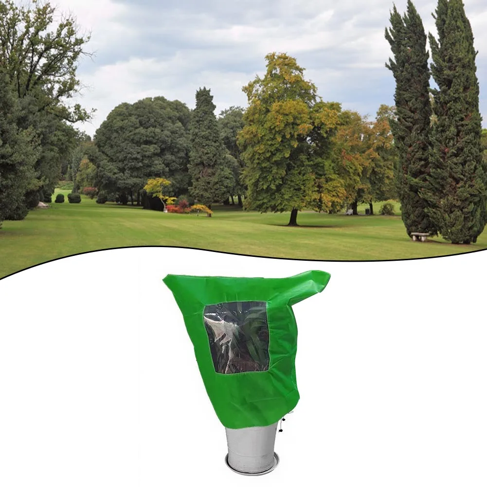 Plant Cold Cover Visual Window Plant Antifreeze Cover Zipper Drawstring Multiple Size Winter Outdoor Plant Protection Supplies