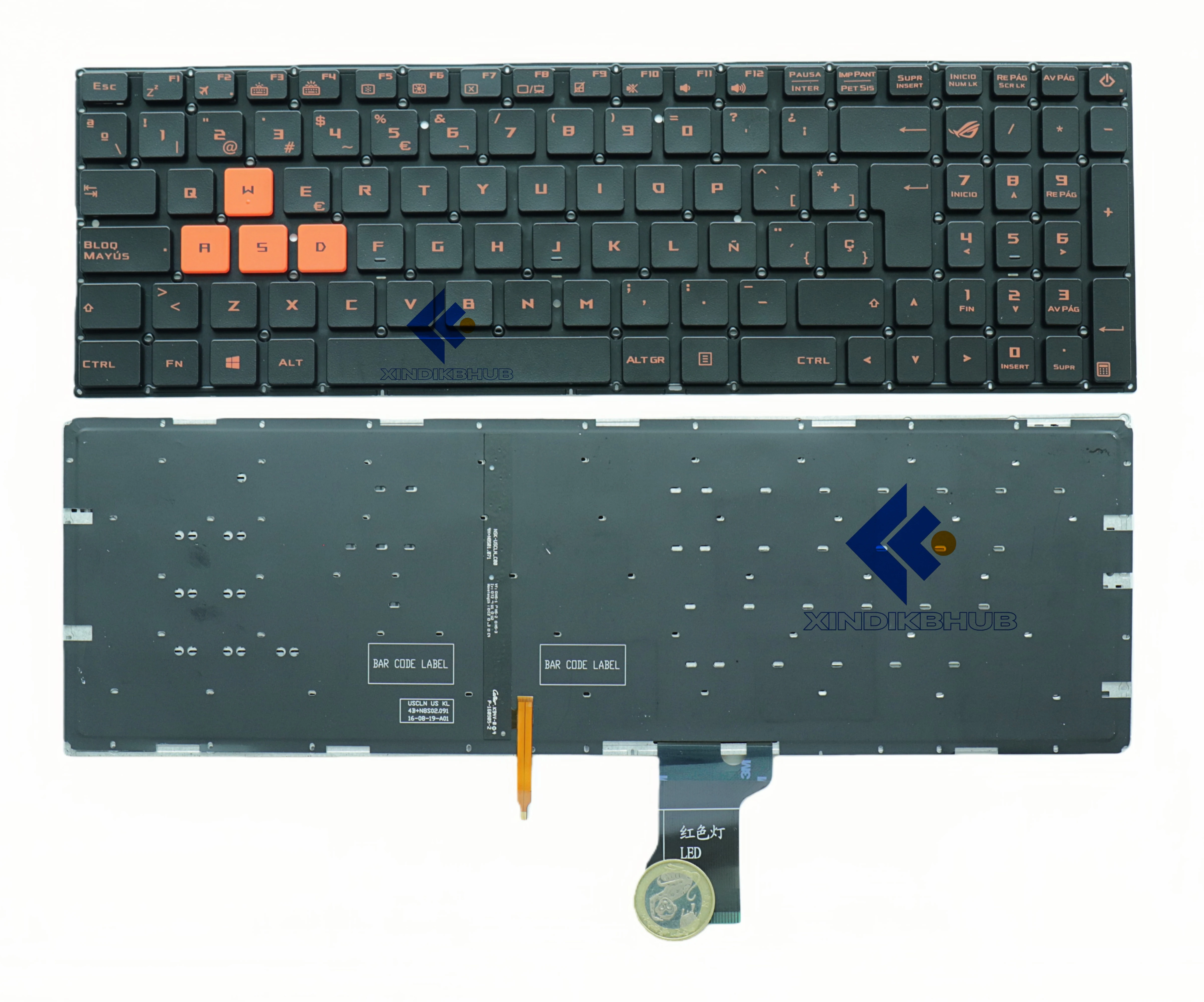 Spanish Latin Laptop Keyboard for Asus ROG GL502VM GL502VS GL502VT GL702VS GL702VM FX60 SP LA  Backlit image 4