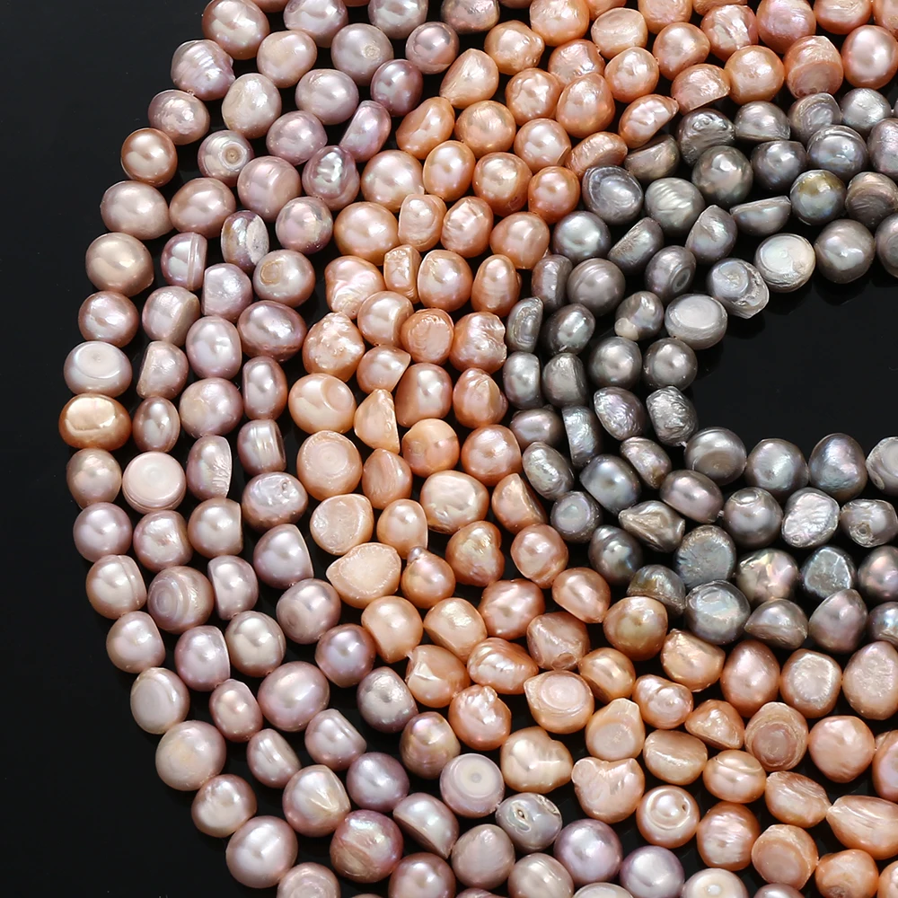 Natural Freshwater Pearl Beads Two-Sided Light High Quality Loose Beads for Jewelry Making DIY Necklace Bracelet Earring 13”