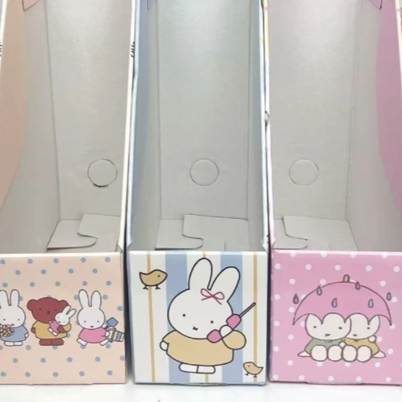 Cartoon Kawaii Bookend Storage Box Desktop Bookshelf Folder Girly Heart Student Dormitory Convenient Practical Good Looks Miffy view 6