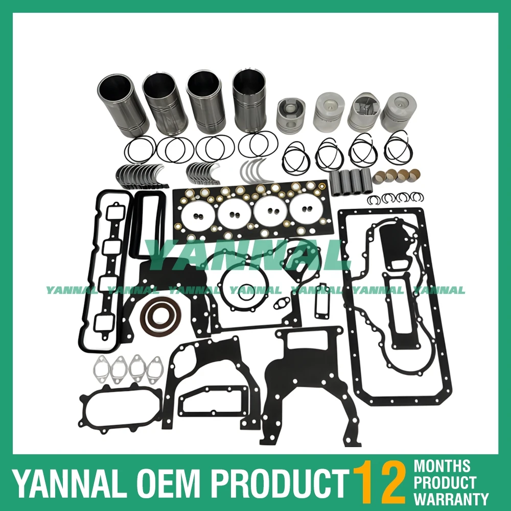 Premium quality YN33GBZ Cylinder Liner Kit With Gasket Set Bearing For YunNei Excavator Engine