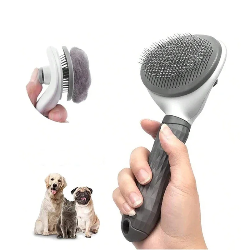 Mascotas pelo cuidado masaje deshedding cepillo de limpieza removedor perro gato peine accesorios para mascotas cosas para perros mascotas cepillo para perro