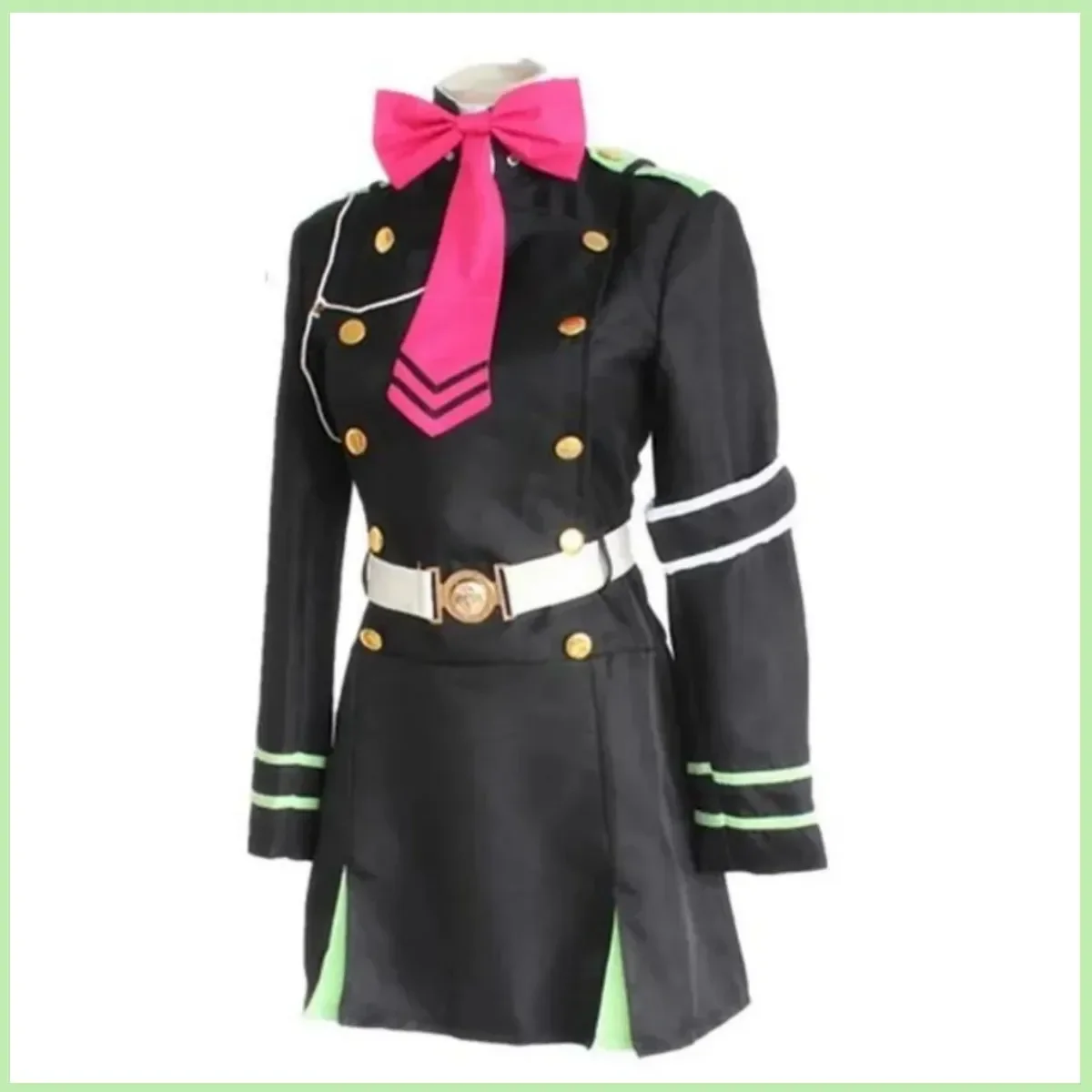 Anime Seraph des Endes Owari kein Seraph Shinoa Hiiragi Cosplay Kostüm Perücke Militär uniform Kleid Frau sexy Karneval Anzug