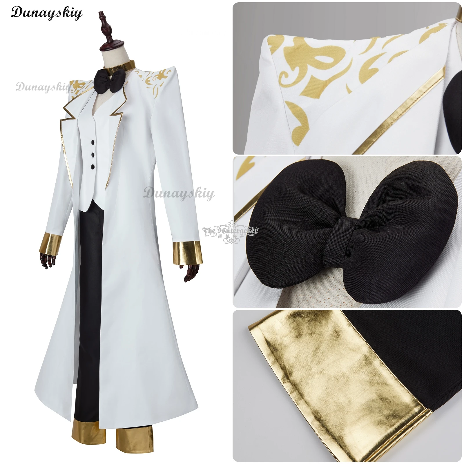 Anime Michael Cosplay Kostüm Erwachsene weiße Trench Weste Hosen Uniform tägliche Outfits Männer Halloween Anzüge Männer Fans cos