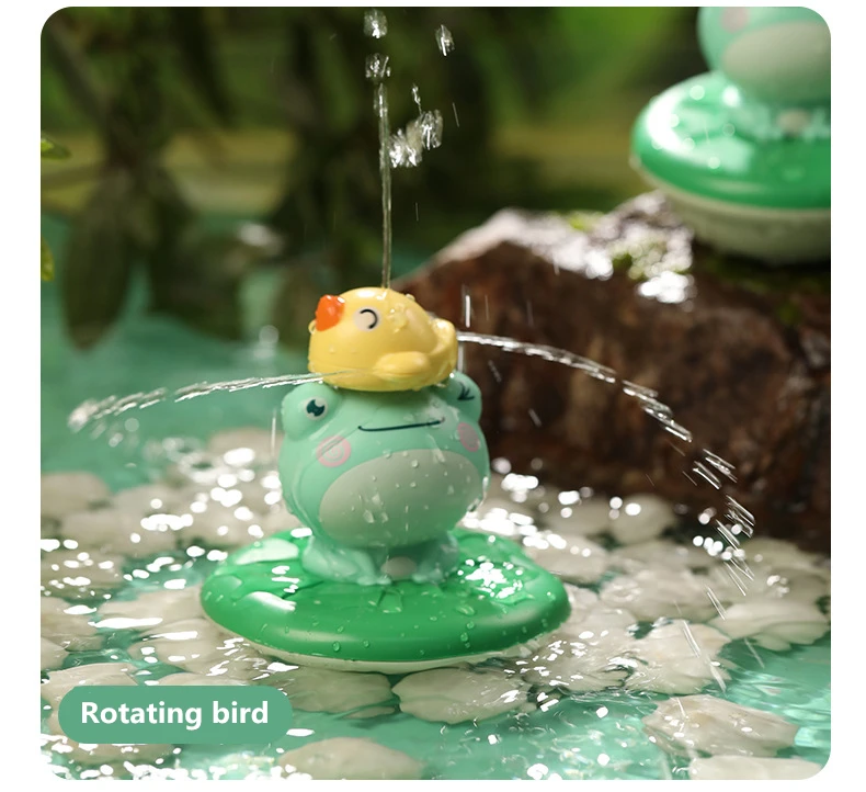 New Baby Bath Toys Electric Spray Water Floating Rotation Frog Sprinkler Shower Game For Children Kid Gifts Swimming Bathroom