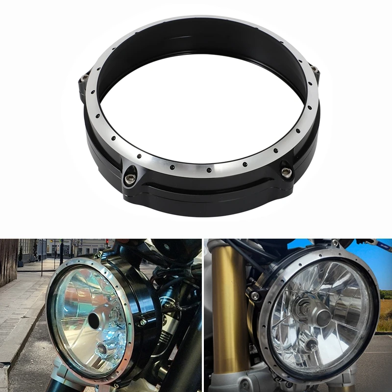 Motorcycle Headlight Headlamp Bezel Trim Ring Cover Protector For BMW RnineT 2014-2020 R NINE T Scrambler R nineT Pure Racer