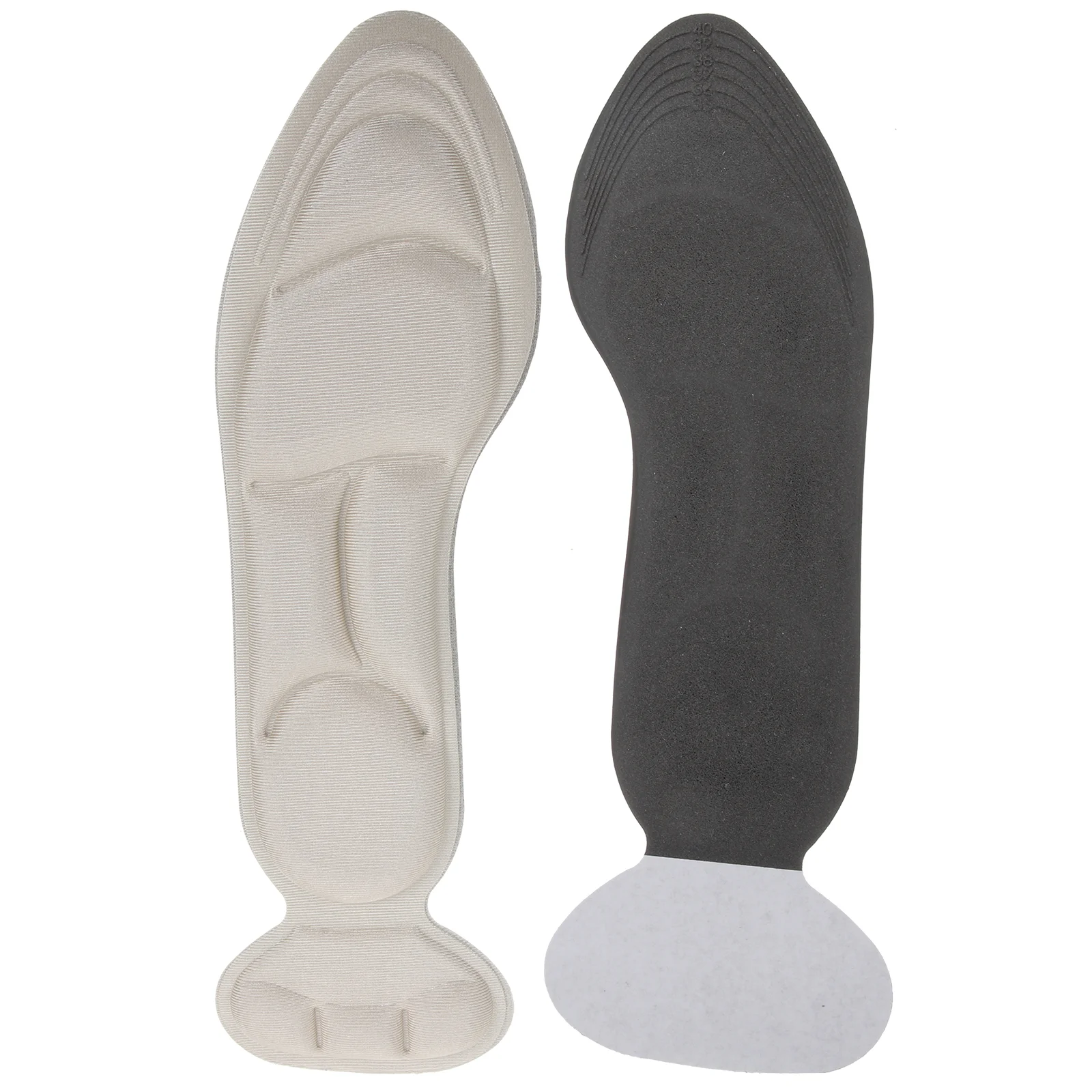 

1 Pair Self Adhesive Heel Pads Non-slip Sponge Back Heel Cushion Insoles 2 in 1 for High Heels Blisters (Apricot)