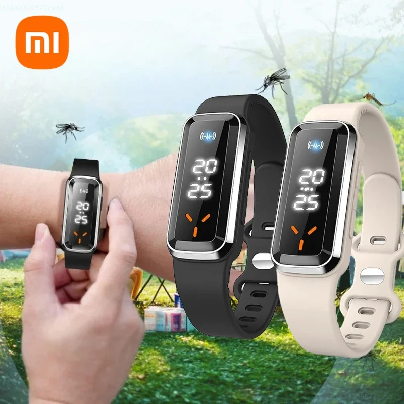 Xiaomi F1/F3 PRO MAX Ультразвуковой репеллент от комаров Часы Эффективный кемпинг Подсчет шагов Срок службы батареи Многофункциональный браслет