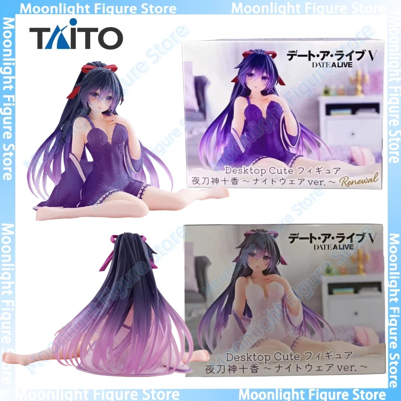 

In Stock TAITO Desktop Cute Yatogami Tohka Pajamas Ornaments Dolls Anime Action Figure Toy Gift Model Collection