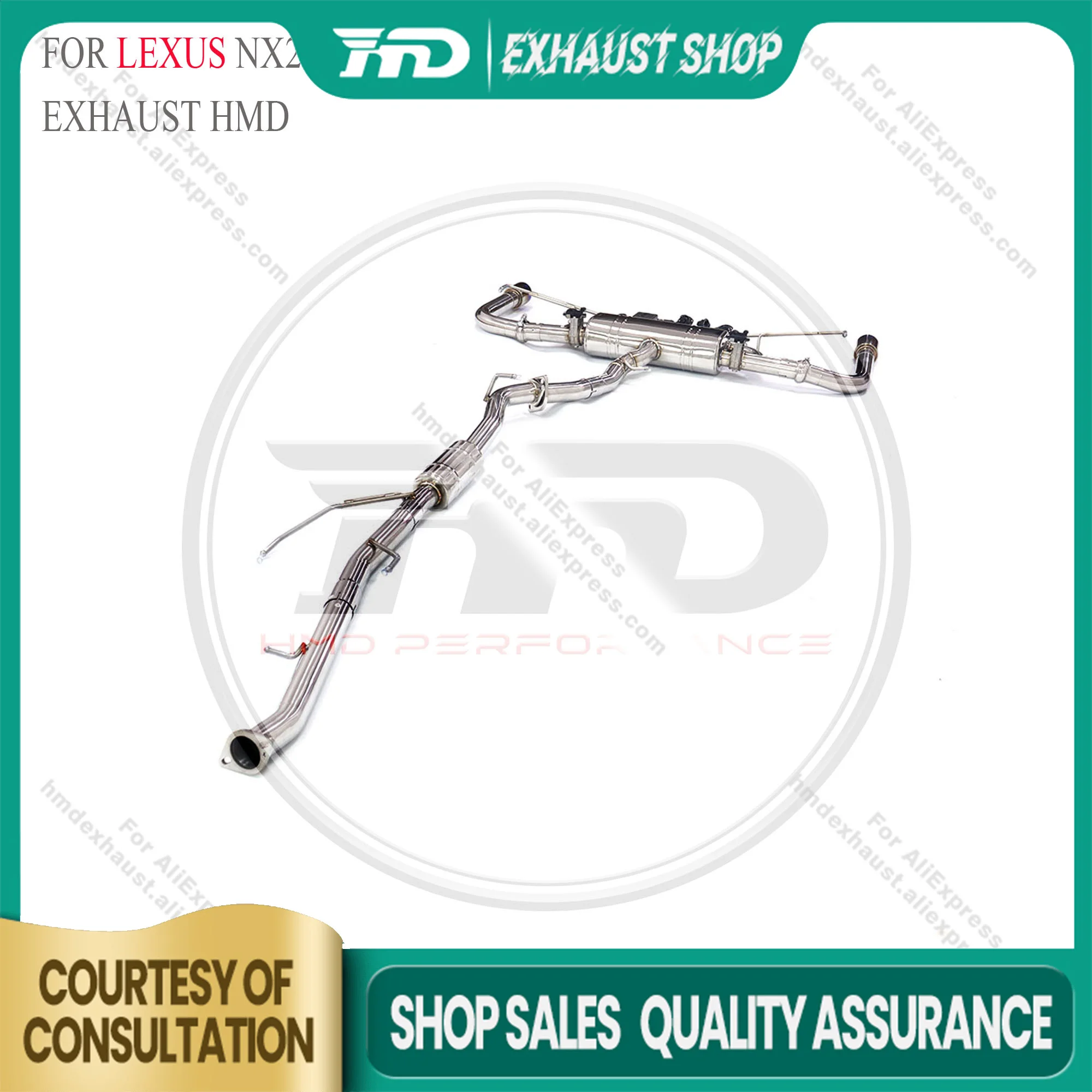 

High Quality Catback For Lexus NX200t 2.0T Stainless Steel Exhaust System Electronic Valve Muffler Tips Discount Price HMD