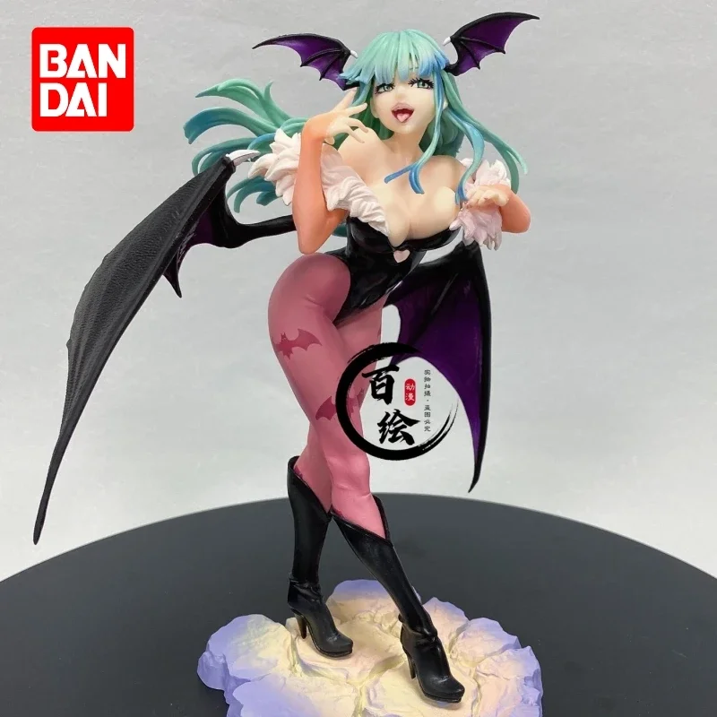 23Cm Anime Vampired Jager Morrigan Aensland Felicia Action Figure Darkstalkers Bishoujo Collectie Beeldje Halloween Speelgoed Gif